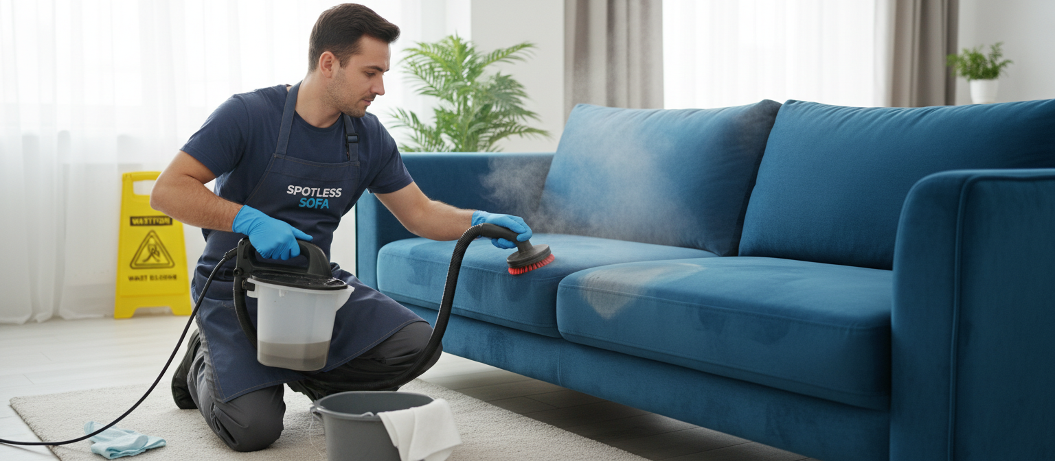 Sofa cleaning background